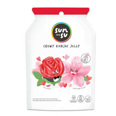 Chewy Konjac Jelly - Sakura Rose