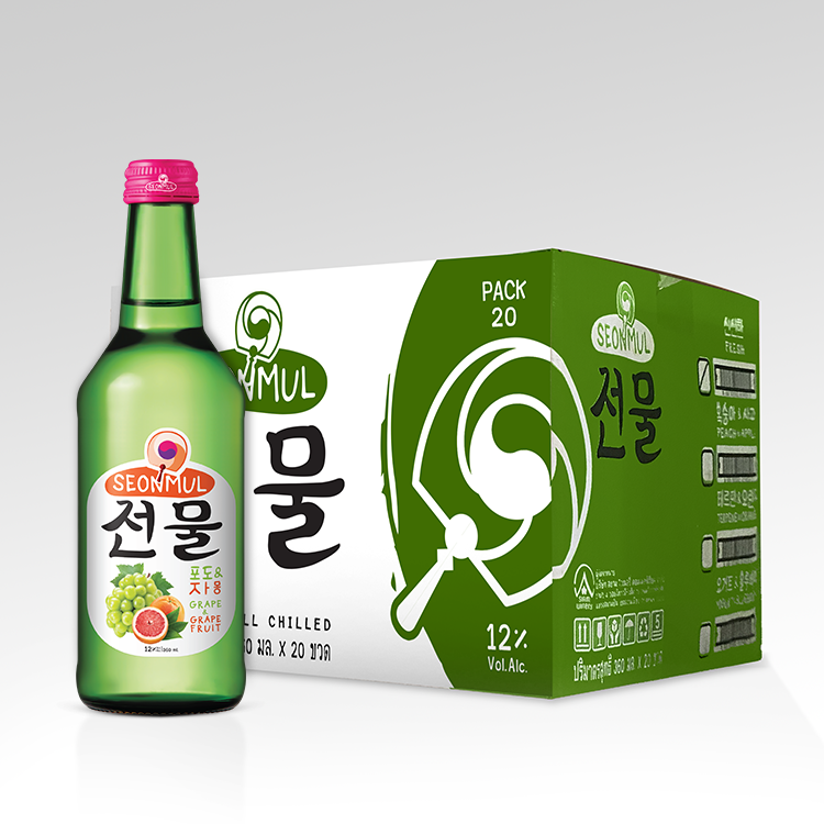 SOJU SEONMUL GRAPE  & GRAPEFRUIT 360ML